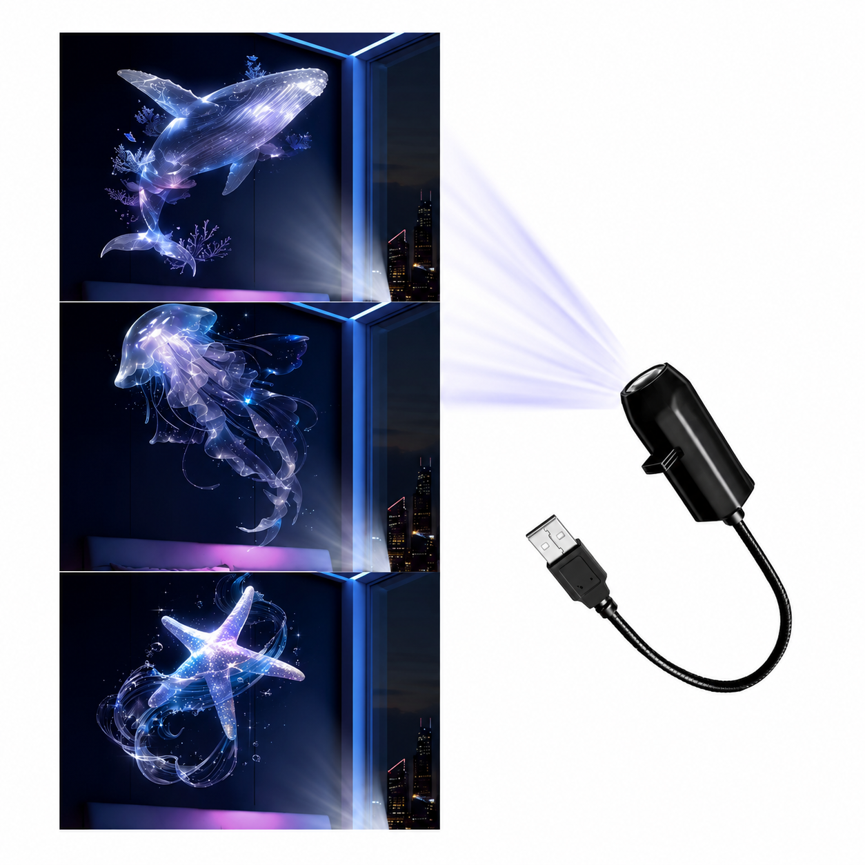 USB Sea Life Projector