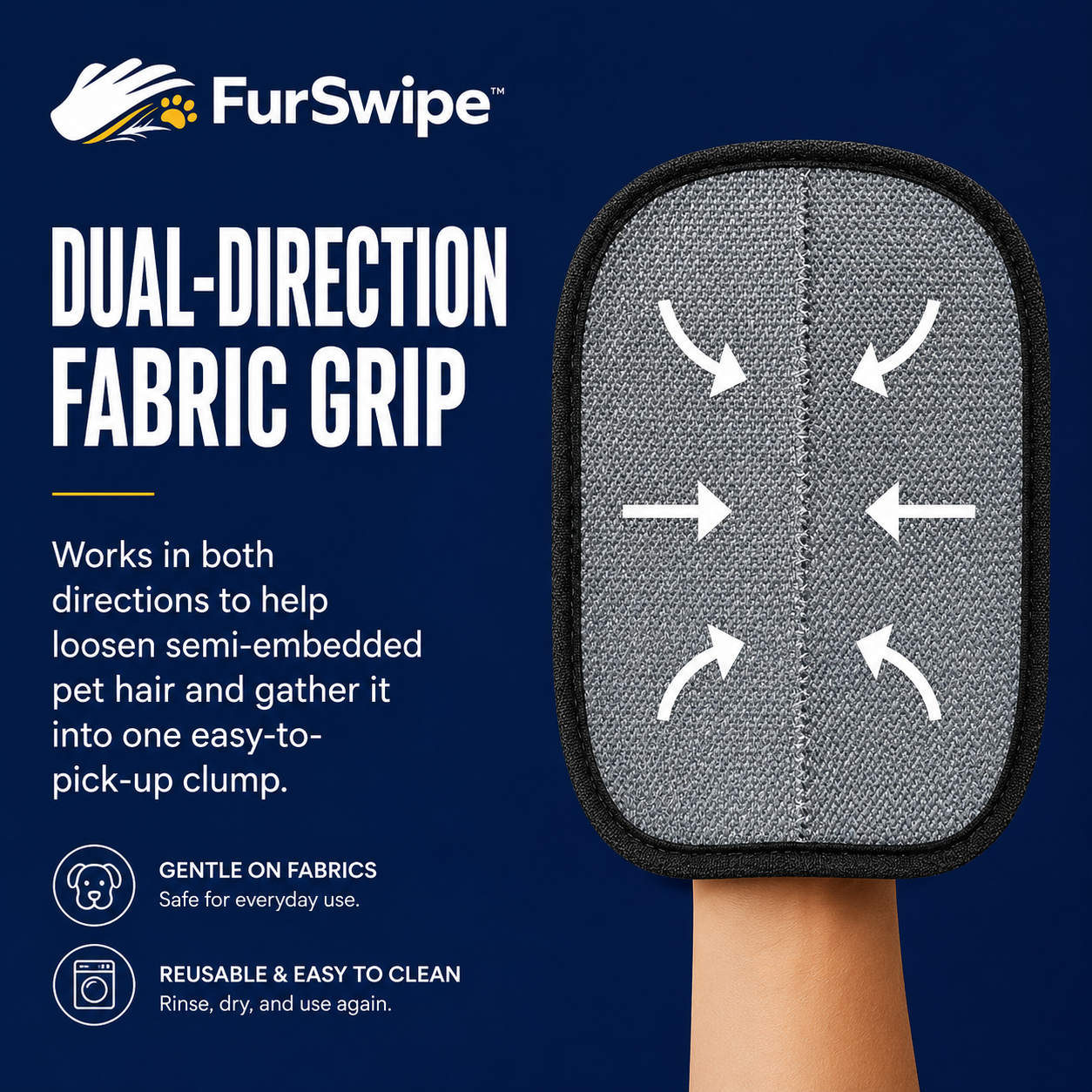 FurSwipe Pet Hair Removal Glove